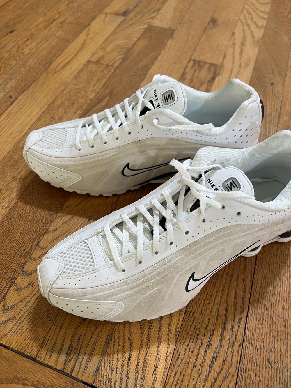 Nike Women’s White Sneakers with Black Swoosh
